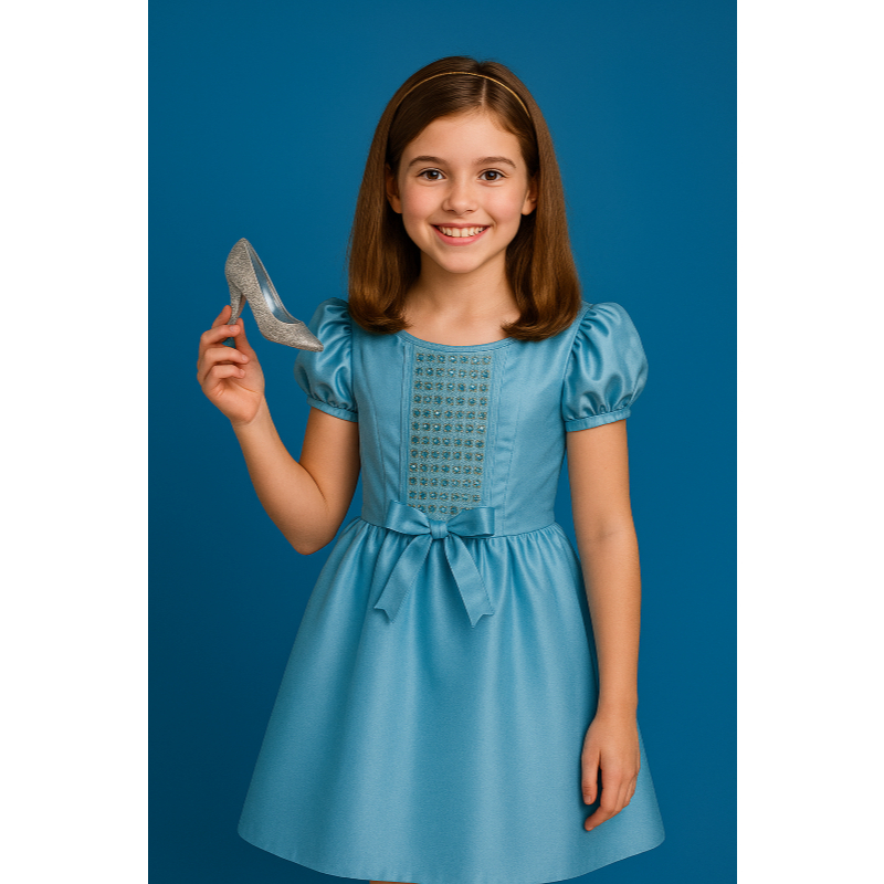FANTASIA INFANTIL FESTAS PRINCESA CINDERELA - PARA AS MENINAS