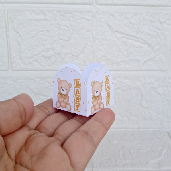 Forminha para Doces Brigadeiro Personalizada Chá Revelação Lembrancinha Revelação