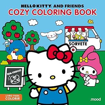 Livro De Colorir Hello Kitty E Amigos Cozzy Coloring Book Ciranda Cultural / Papelaria / Material Escolar