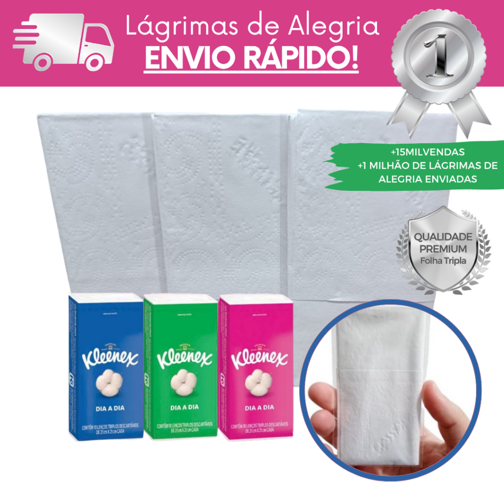 180 Lenços Lágrimas De Alegria Para Casamento (180 Saquinhos+180 Lenços Kleenex) -  PRONTA ENTREGA