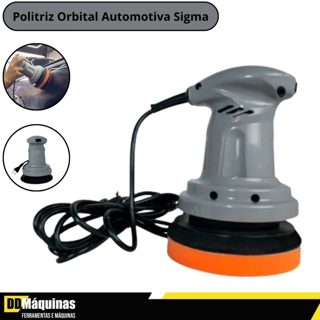 Politriz Automotiva Orbital SGT 5139 PRO 6 Pol " 60 W 127V -Sigma
