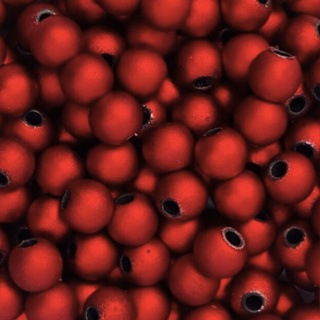 miçanga METALIZADA EMBORRACHADA c furo ( 10 mm ) VERMELHO ESCURO em Oferta na Shopee