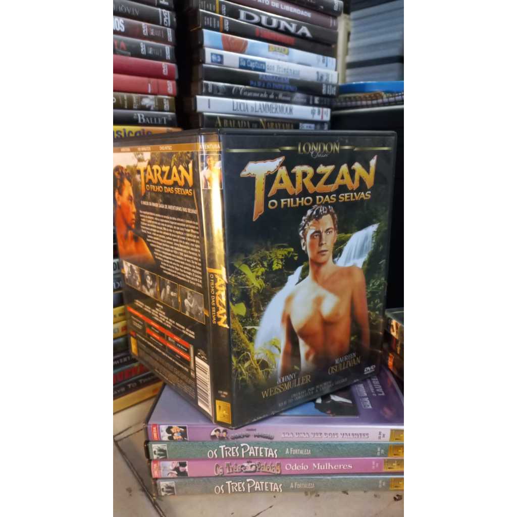 Dvd -Tarzan o Filho das selvas  - Johnny Weissmuller Maureen Osulivan - London classic filmes Excelente Legendado