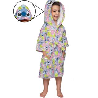 Roupão Infantil Aveludado COM CAPUZ Lepper Stitch Super Mário Homem Aranha em Oferta na Shopee