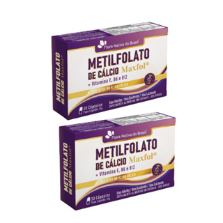 2x Metilfolato De Cálcio + Vit E, B6, Metilcobalamina B12 30 Cápsulas em Oferta na Shopee