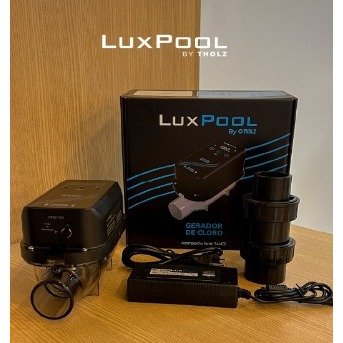 Gerador de Cloro LuxPool by Tholz - sistema de tratamento para piscina sem cloro. Para piscinas de ate 30m³ 10g/h