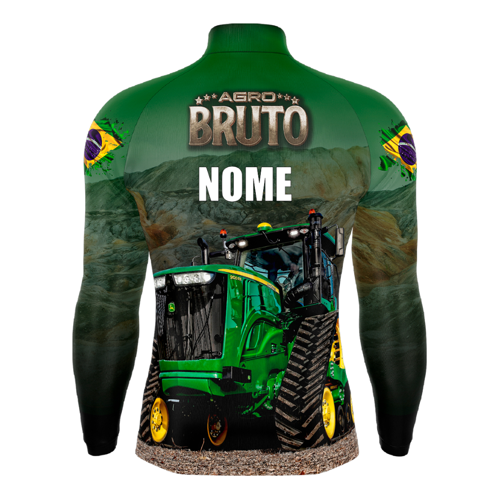Camisa Camiseta Blusa Fazenda Agricultura Personalizada Proteção Solar UV50+ Agro Bruto