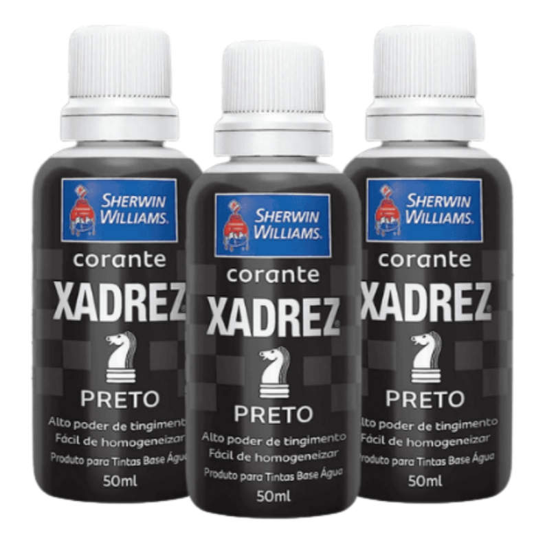 KIT 3 Corantes Tinta Bisnaga Xadrez Líquido 50ml Pigmento Parede 3un em Oferta na Shopee
