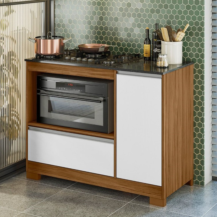 Balcão para Cooktop 5 Bocas Notável - 1 Portas e 1 Gavetão em Oferta na Shopee