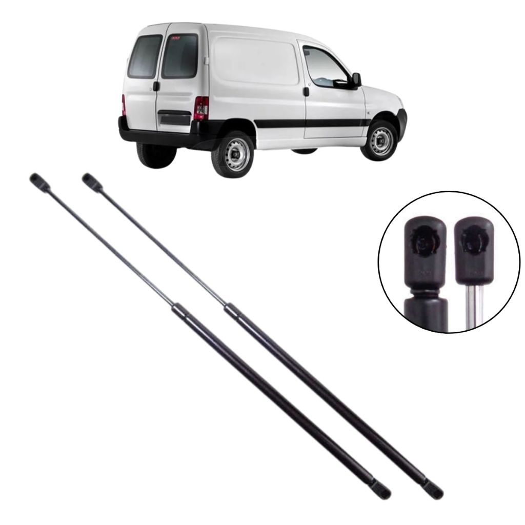 Par Amortecedor Tampa Traseira Baú Porta Malas Peugeot Partner Citroen Berlingo 1998 A 2013 em Oferta na Shopee