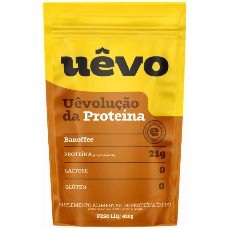 Albumina Uêvo Pura (80% Proteína) Sabores - Pacote 420g - Naturovos (100% Original) em Oferta na Shopee
