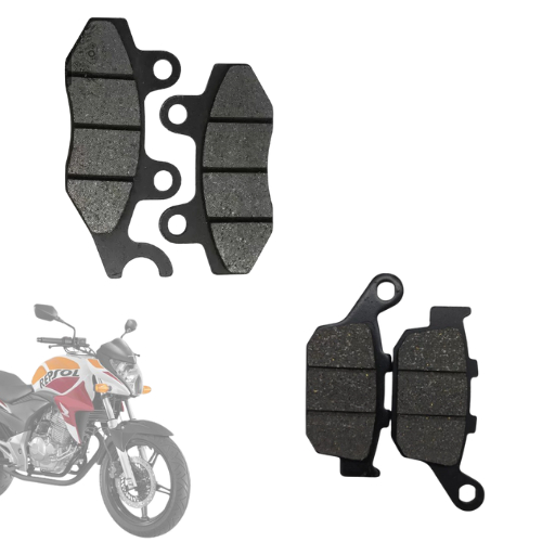 PASTILHA DE FREIO DIANTEIRA E TRASEIRA CB300 SEM ABS