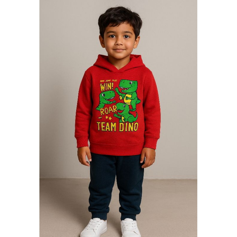 Conjunto Moletom Infantil Masculino com Touca Inverno Quentinho