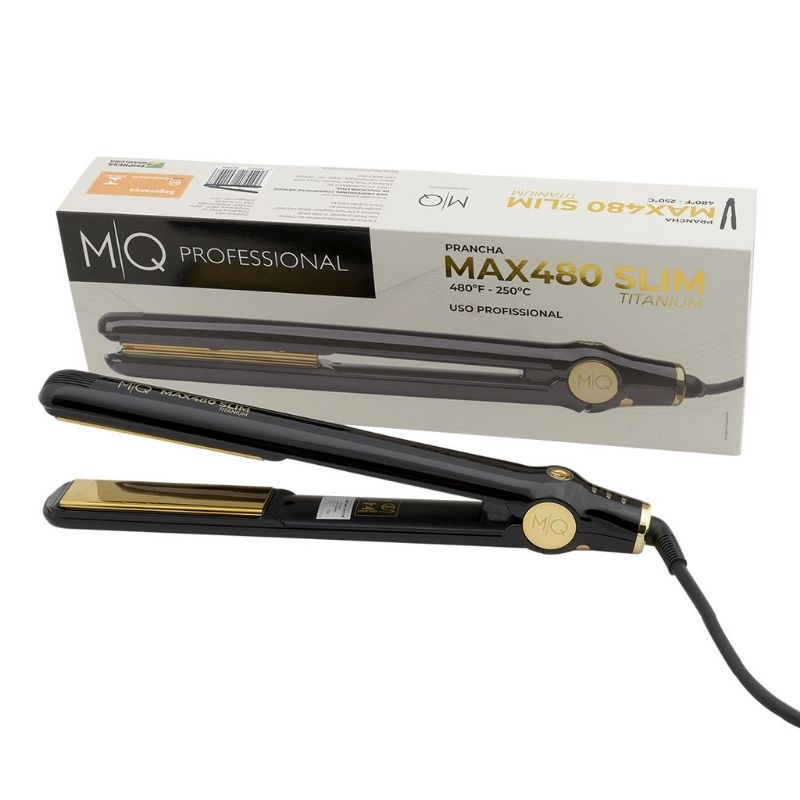 MQ Professional - Chapinha de Cabelo Profissional Max 480°F Slim - Bivolt - 25mm