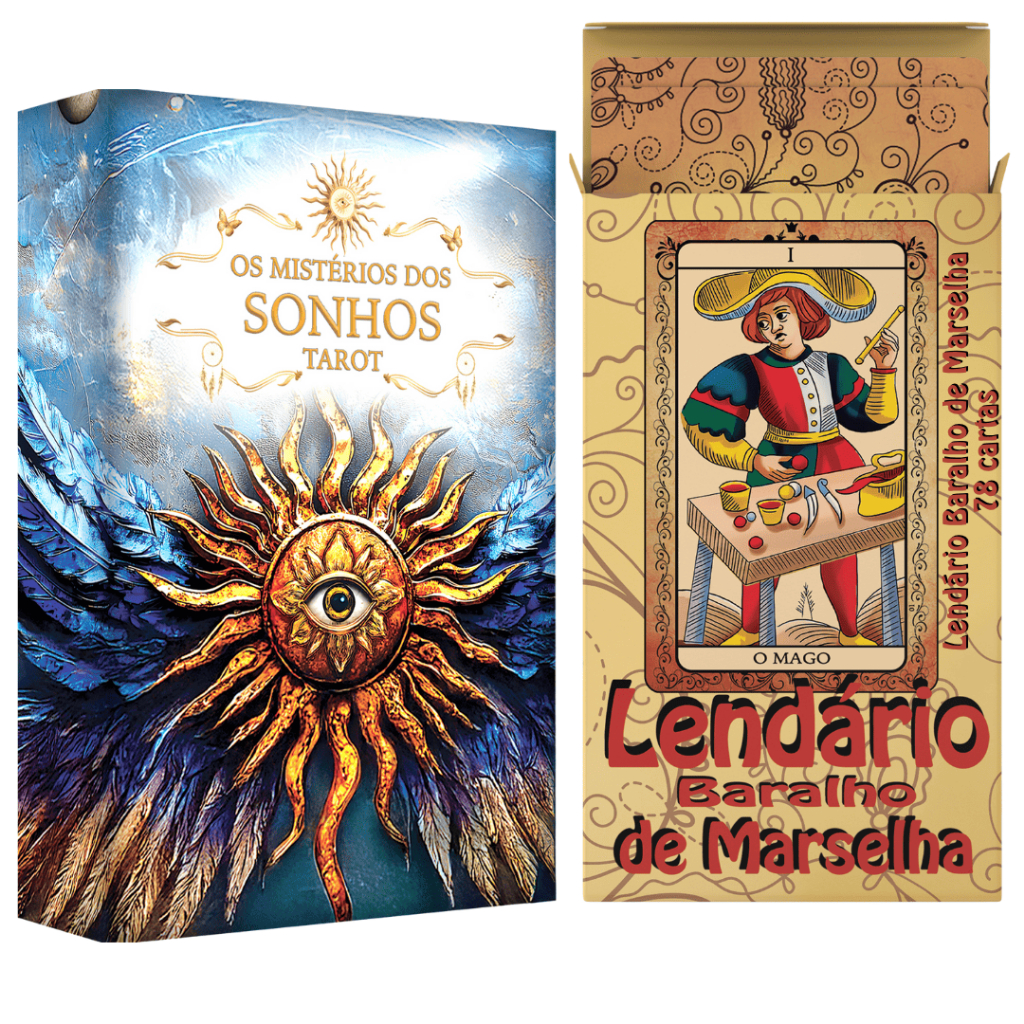 Kit Tarot Os Mistérios dos Sonhos Arcanos Maiores e Baralho Marselha 78 Cartas Ideal P/ Iniciantes em Oferta na Shopee