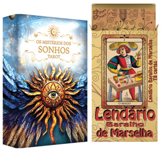 Kit Tarot Os Mistérios dos Sonhos Arcanos Maiores e Baralho Marselha 78 Cartas Ideal P/ Iniciantes em Oferta na Shopee