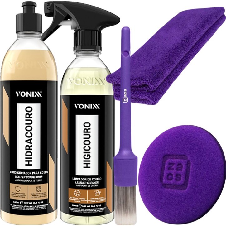 Kit Limpar Hidratar Couro Vonixx Higicouro + Hidracouro