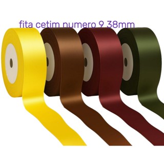 Fita de Cetim Nº9 38mm,11m / 23m / 45m – Laço Artesanato Presente Decoração em Oferta na Shopee