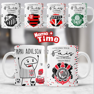 Caneca personalizada  Flork Pai Vários Times MENGÂO Verdão Timão Tricolor Presente Dia Dos Pais em Oferta na Shopee