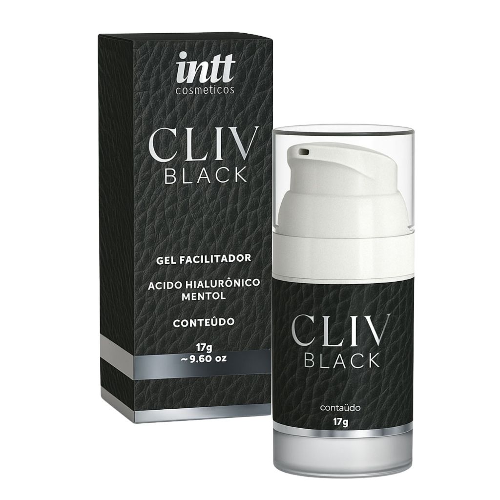 Gel Lubrificante Deslizante Para Sexo Anal Cliv Intt Black 17G Kit sex shop Casal