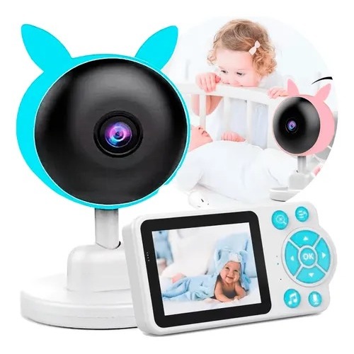 Babá Eletrônica Sem Fio Tela Lcd 2.8 Polegada Câmera Noturna