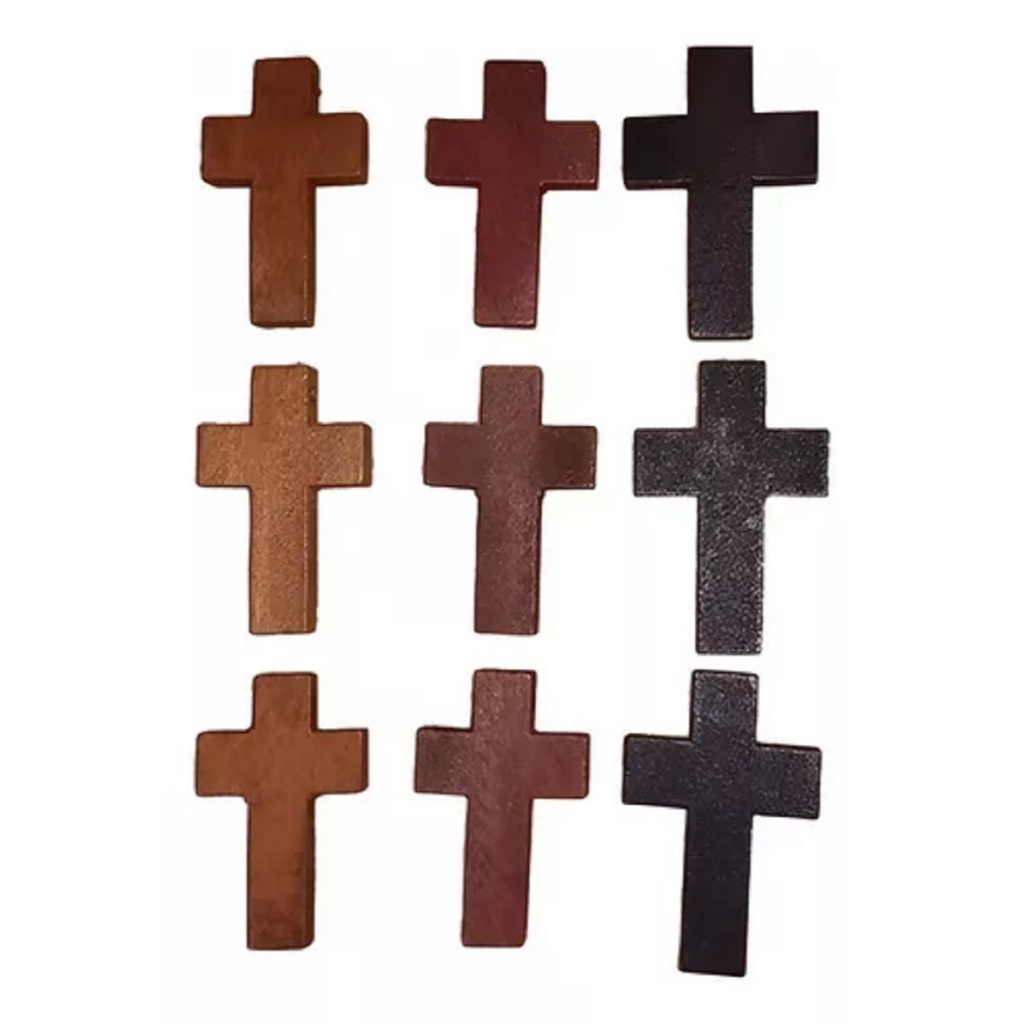 10 Pingente Cruz De Madeira com furo para Terço Guia Umbanda Candomblé em Oferta na Shopee