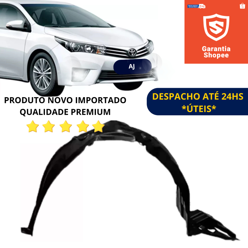 Parabarro Dianteiro Corolla 2015 2016 2017 2018 2019 Direito