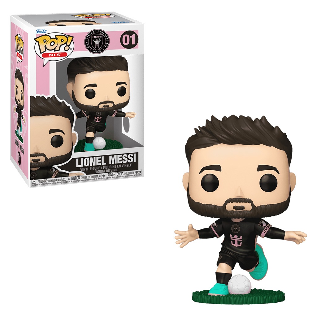 FUNKO POP FOOTBALL INTER MIAMI LIONEL MESSI 01 NOVO ORIGINAL em Oferta na Shopee