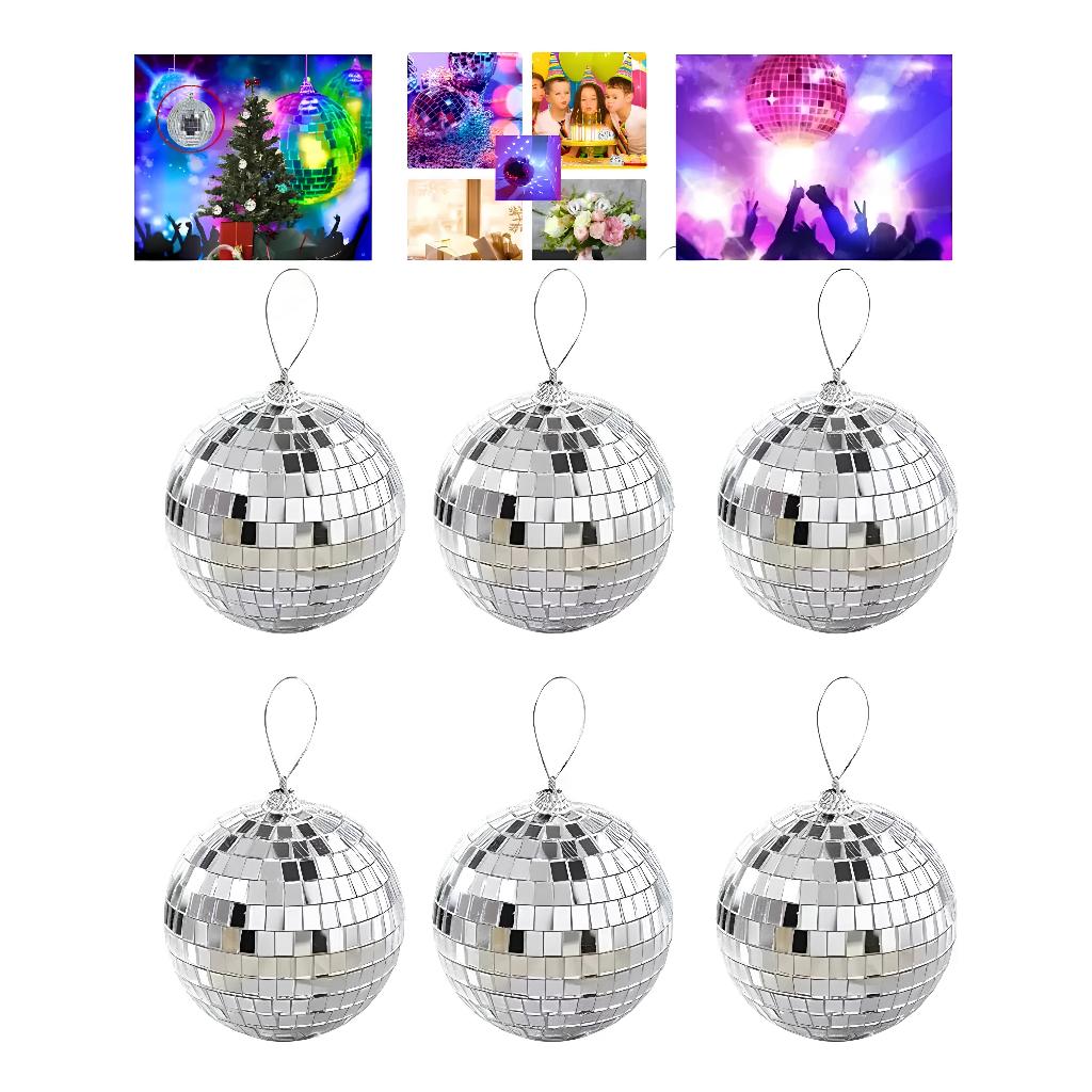 Kit Globo Espelhado 3 Cm 4 Cm 5 Cm 6 Cm Balada, Festa, Decoração Bolos Aniversário Enfeite Discoteca em Oferta na Shopee