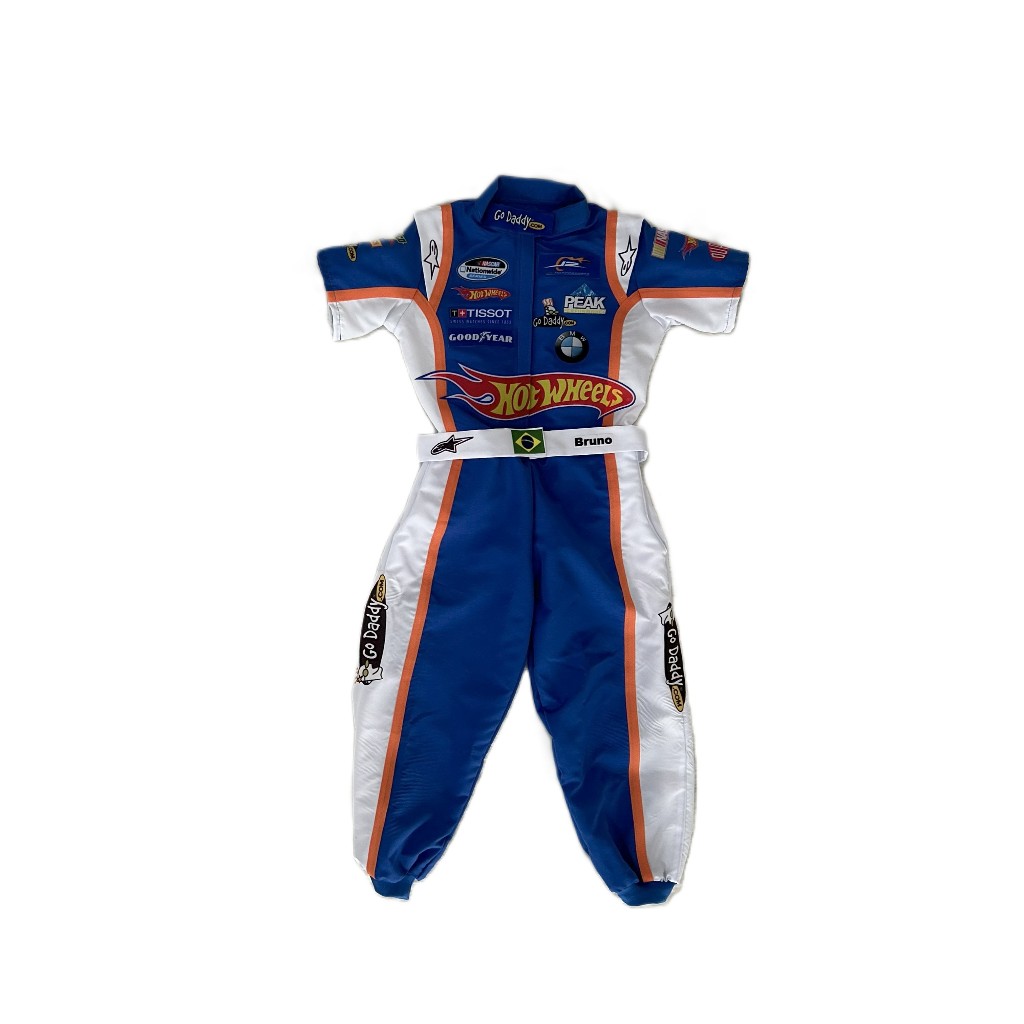 macacão hotwheels nascar infantil em Oferta na Shopee