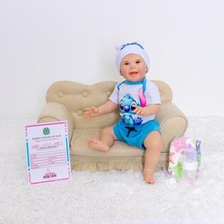 Bebê Reborn Menino Boneco Mayze Original Realista de Silicone Com Bolsa Maternidade/Sem bolsa - Variações.