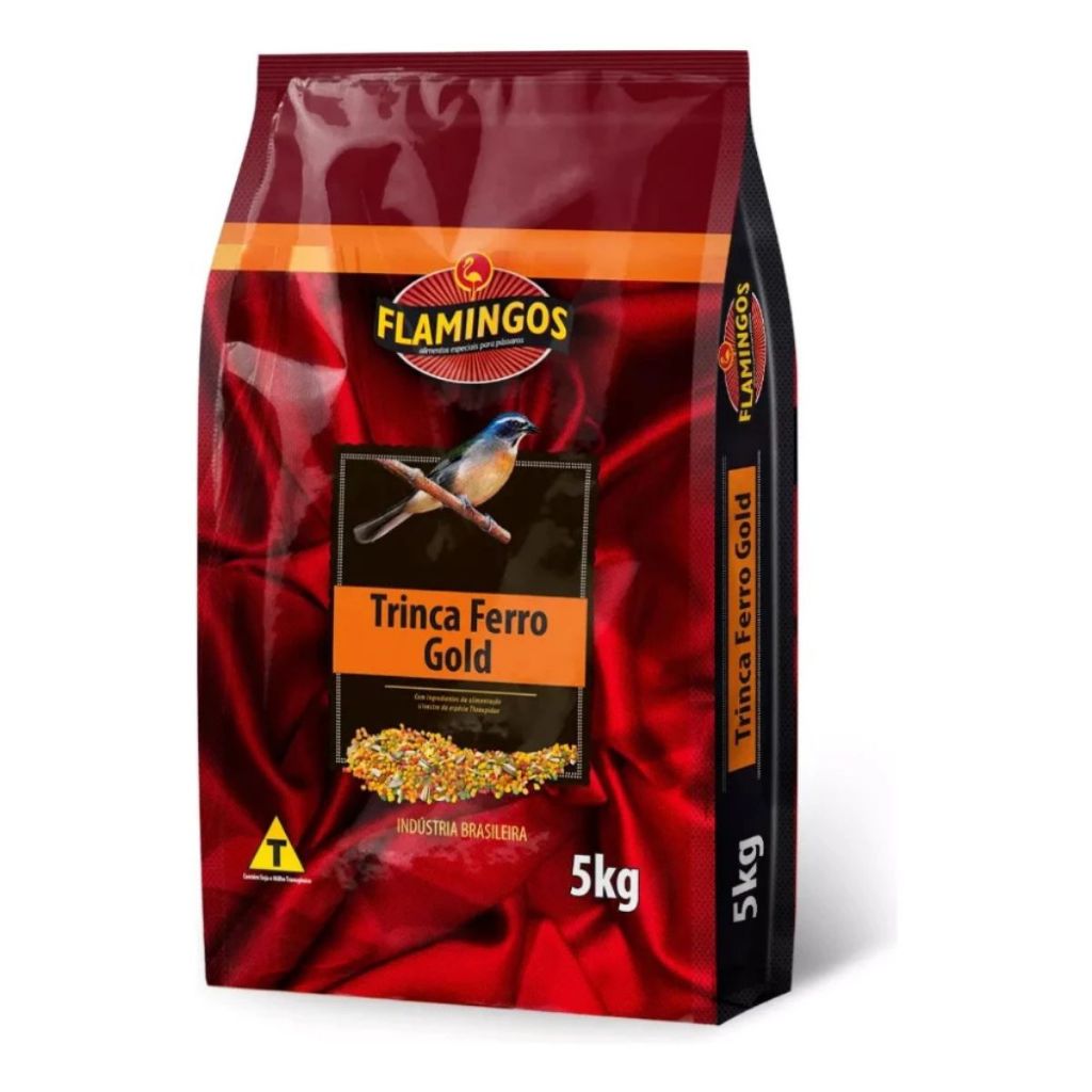 Ração Super Premium Trinca Ferro Sabiá Pássaro Preto Trinca Ferro Gold 5kg em Oferta na Shopee