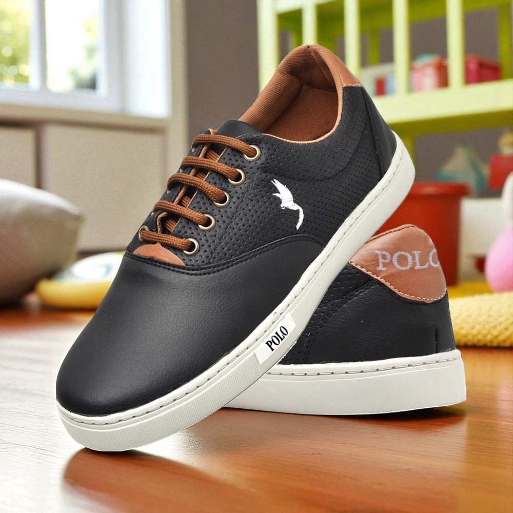 Tênis Masculino Infantil Polo Blu Juvenil Escolar Casual Sintético Macio e Confortável