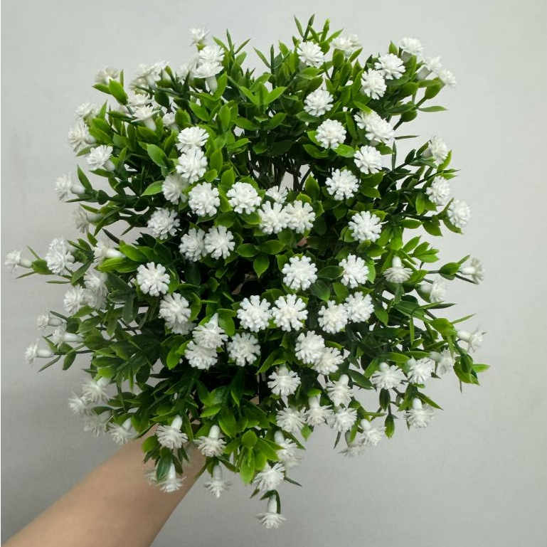 Kit com 10 Matinho com flores Artificiais — imagem 2 de 2