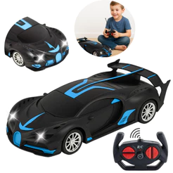 Carrinho De Controle Remoto Preto Com Farol Linha Premium Top