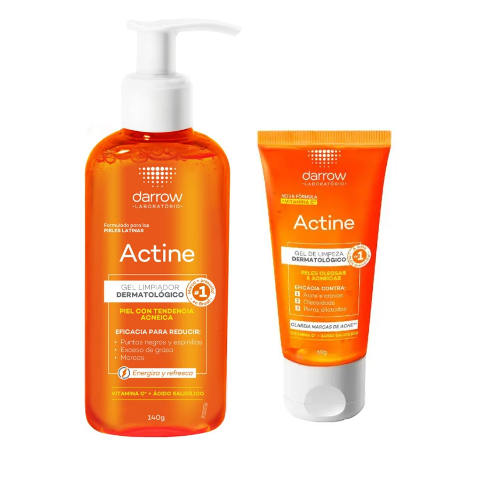 Darrow Actine Kit Gel de Limpeza Facial Vitamina C 140g 40g: Onde Comprar | BuscaProdutos