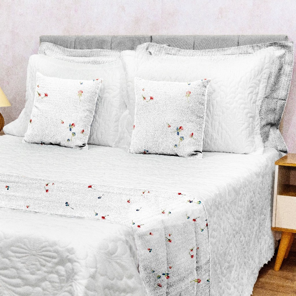 Kit Peseira King + 2 Capas de Almofada Piquet Favinho em Oferta na Shopee