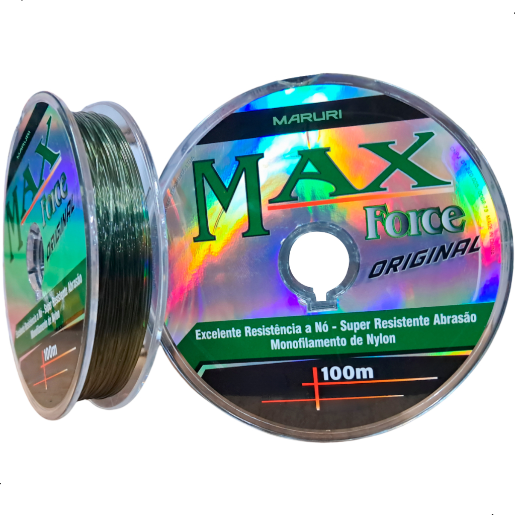 Linha De Pesca Maruri Max Force Monofilamento 100m - Várias Medidas em Oferta na Shopee
