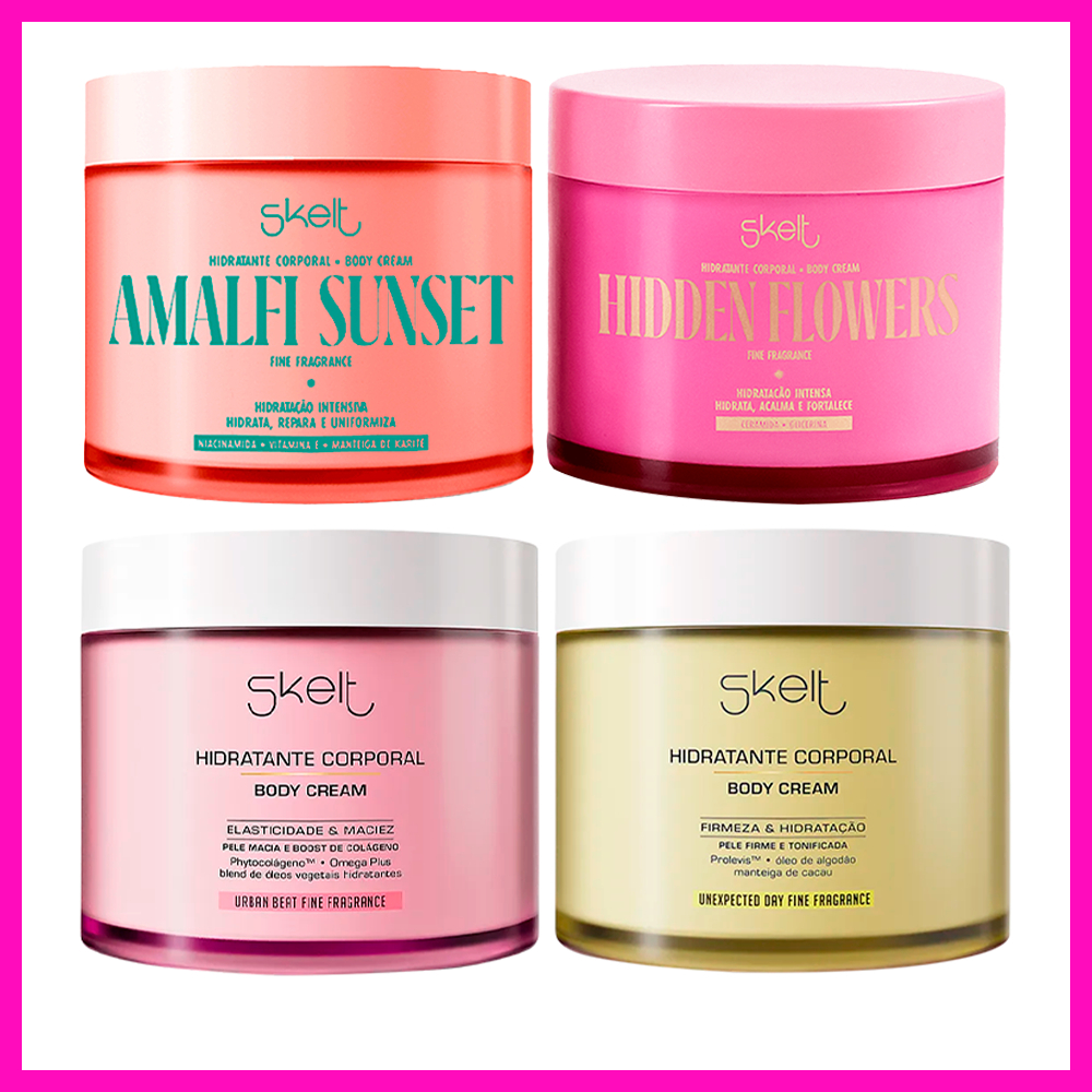 Skelt Hidratante Corporal Body Cream 200g (Amalfi Sunset, Urban Beat, Unexpected Day ou Hi...