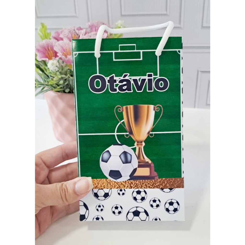 Sacola surpresa personalizada tema FUTEBOL/festa infantil/brindes/lembrancinhas/