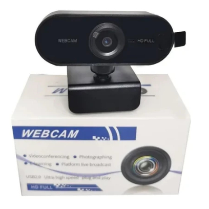 Webcam Câmera Computador Full HD 1080x1920p 2MP USB Plug Play Microfone Embutido Webcam Câmera Computador Full HD 1080x1920p 2MP USB Plug Play Microfone Embutido