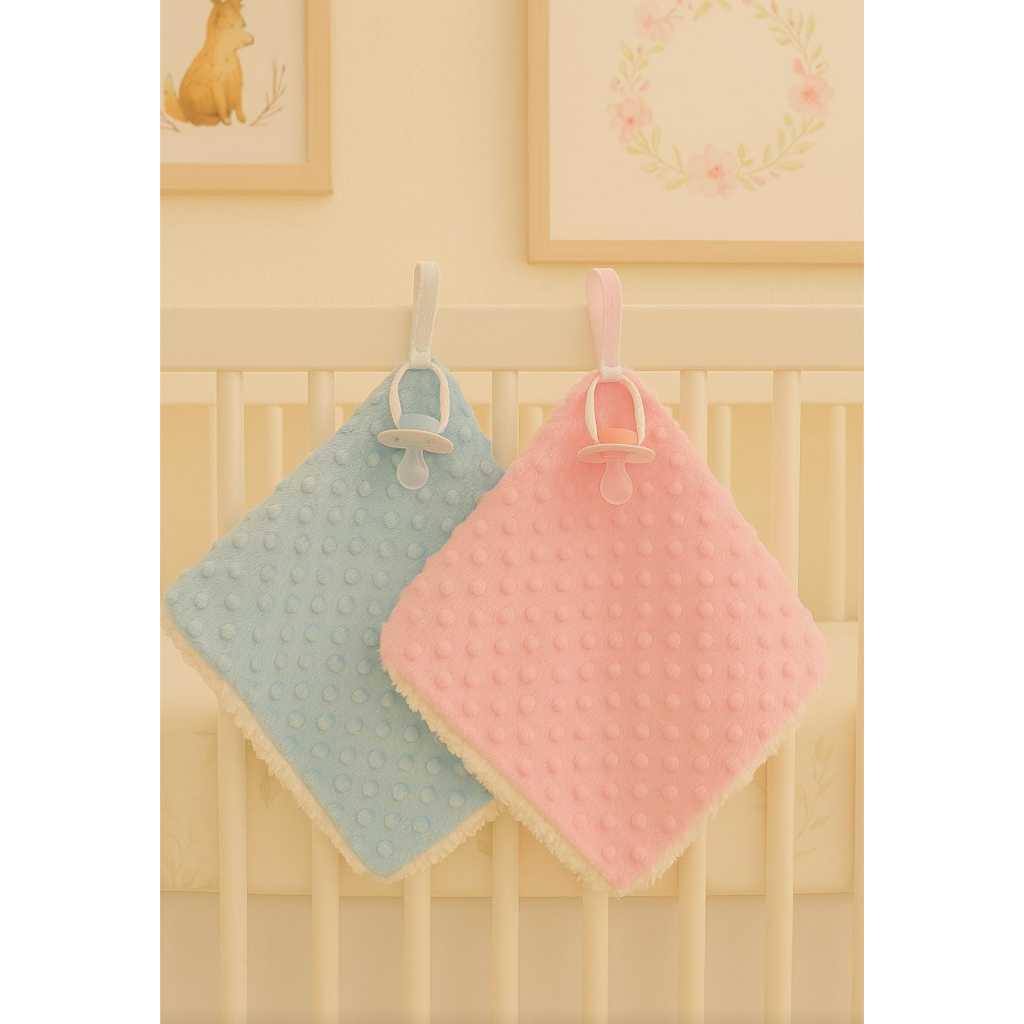 Naninha para bebe Bolha Rosa Bubbe soft Rosa forro pelúcia menina e menina Naninha Pipoquinha Rosa Forrada Sherpa em Oferta na Shopee