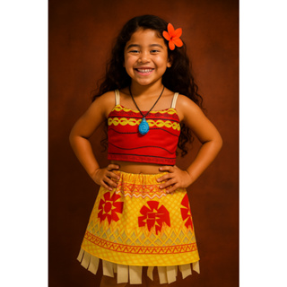 FANTASIA INFANTIL FESTAS MOANA - PARA AS MENINAS em Oferta na Shopee