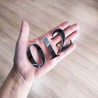10 Números em Acrílico Espelhado Kit  10 unidades - Numero Decorativo - Numero Auto Adesivo em Oferta na Shopee