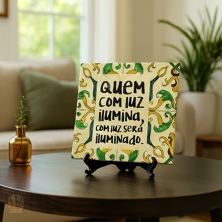 Azulejo Decorativo Frases Motivação Quadro Decoração Azulejo Personalizado em Oferta na Shopee