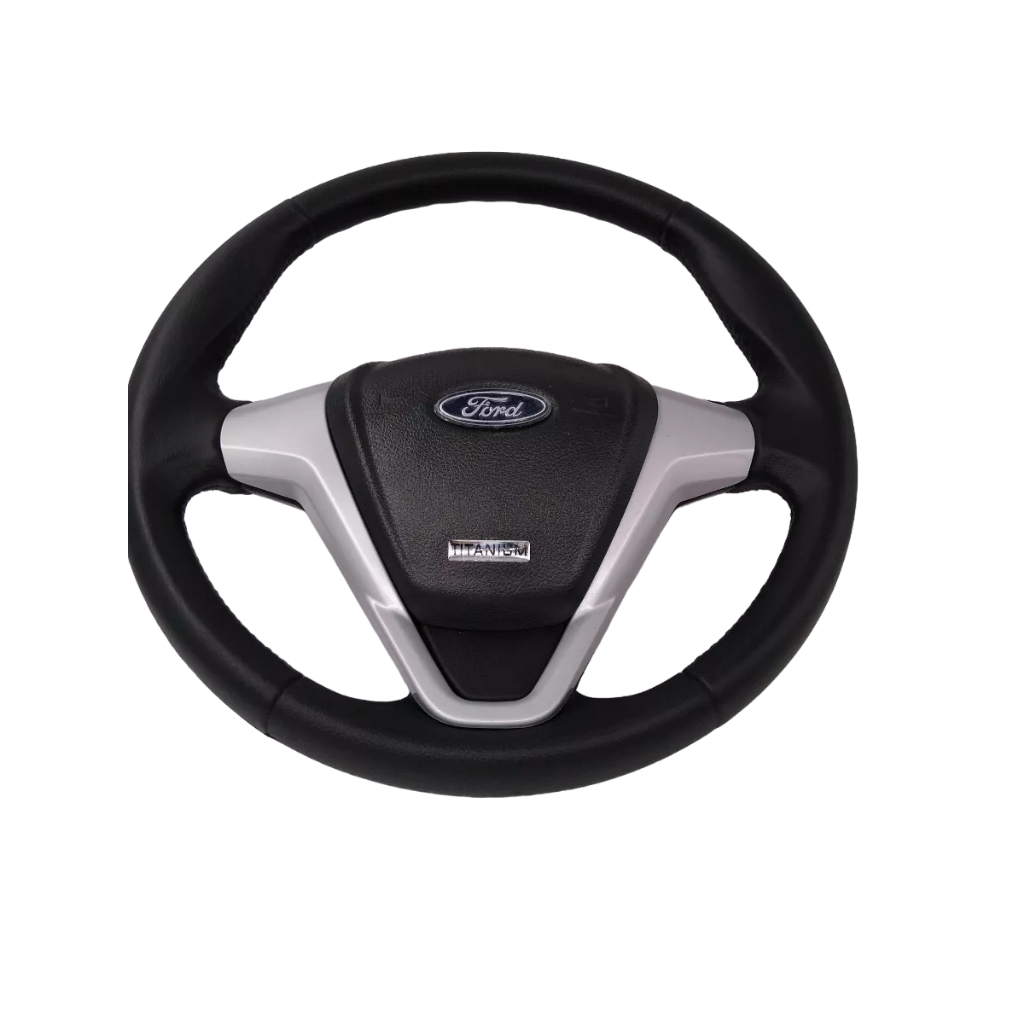 Volante Titanium Prata Para Caminhão Ford Cargo + Cubo