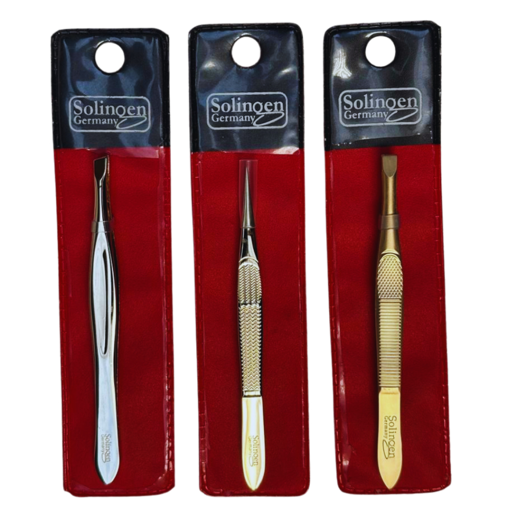 Kit 3 Pinças Solingen Para Designer De Sobrancelhas Profissional em Oferta na Shopee