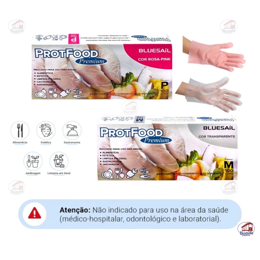 LUVA TERMOPLASTICA PROTFOOD - BLUESAIL