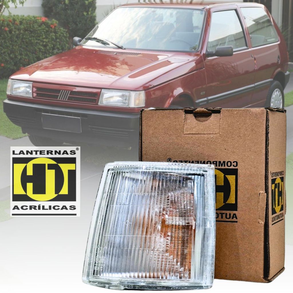 Lanterna Dianteiro Seta Pisca Esquerdo Motorista Fiat Uno Fiorino Elba Premio 92 94 96 98 2000 2002 2004 Lente Acrílico