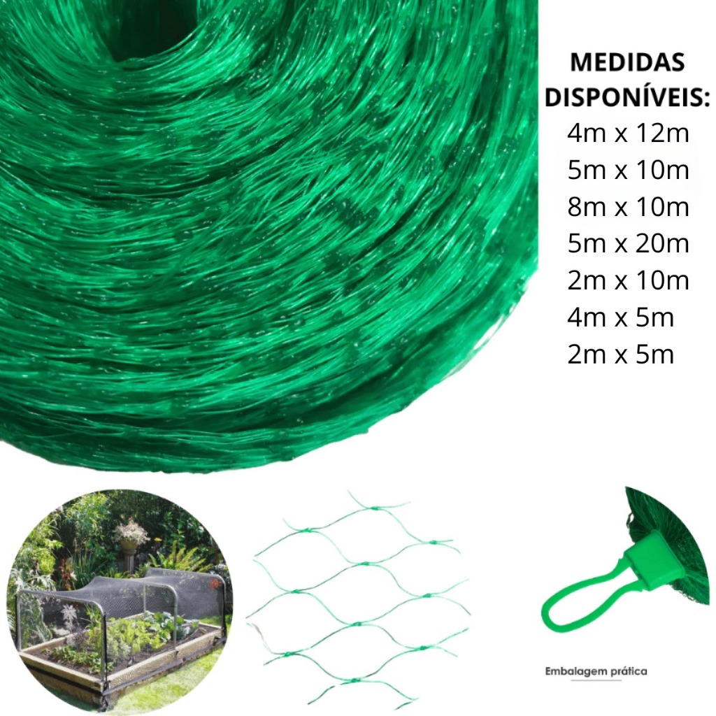 Rede Tela Controle de Pássaros Até 80m² Para Lago Viveiro Plantação Aviário Malha de 3x3cm em Oferta na Shopee